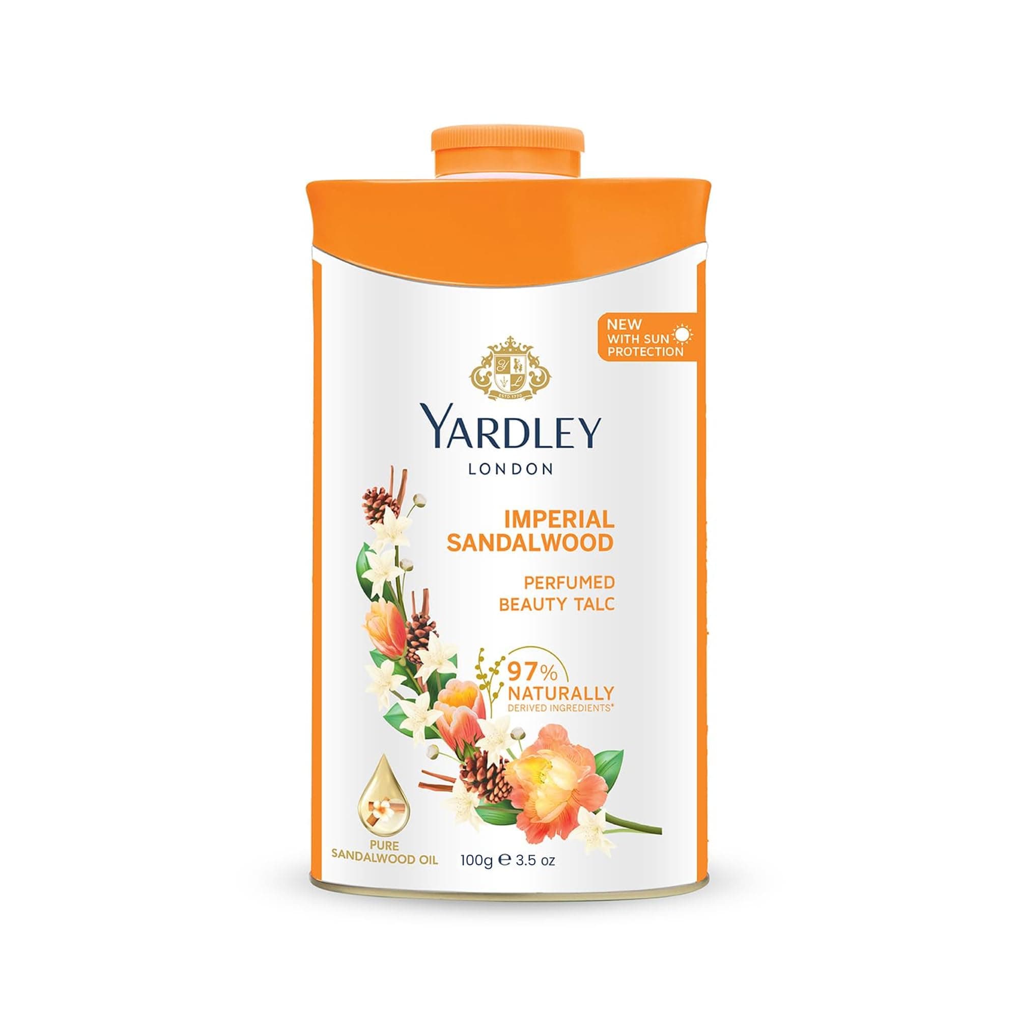 Yardley London Perfumed Talc Sandalwood 100g