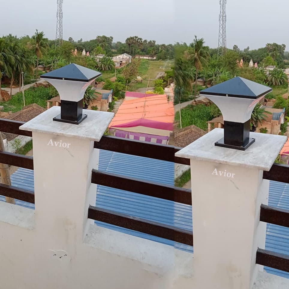 Avior Waterproof Gate Light for Main Gate, Outdoor/Exterior Gate Lamp for Piller, Pole Light, Garden Light, Boundaries, Garden, Farmhouse (GL01, Pack of 2)