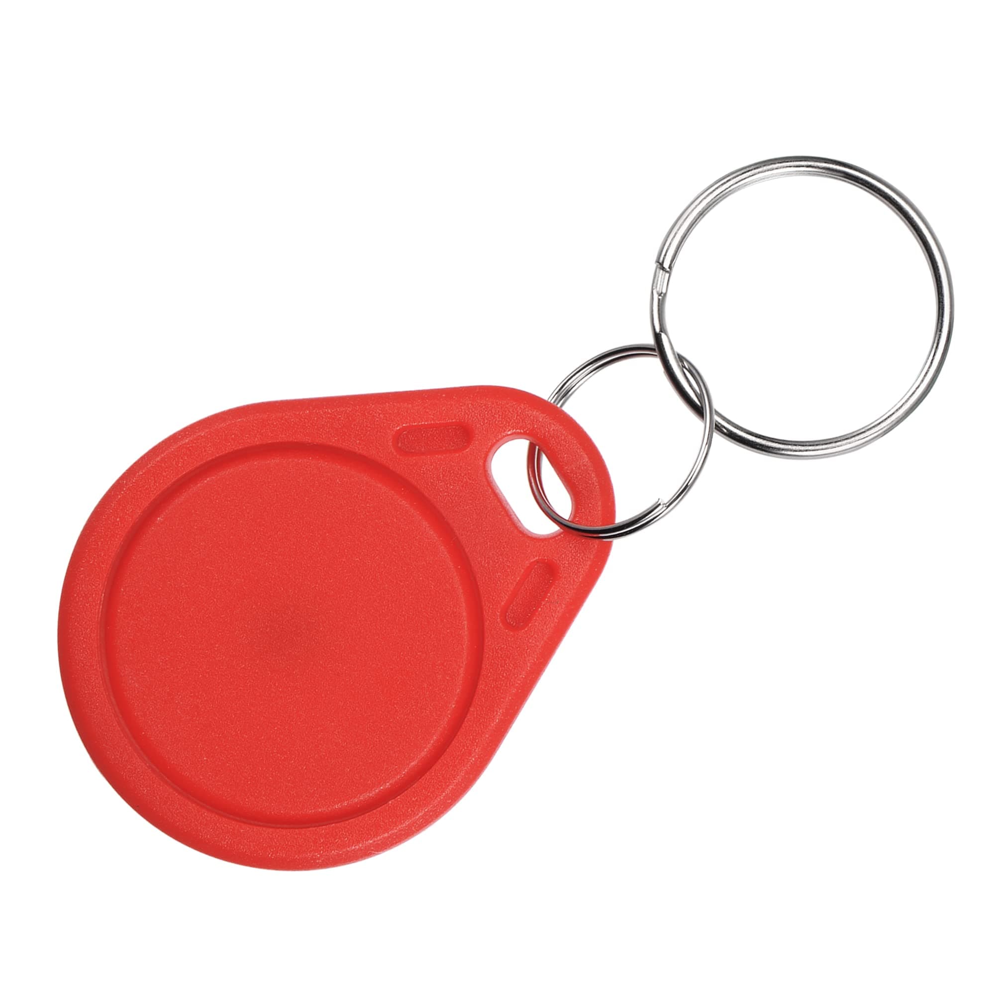 sourcing map IC Card UID Key Fobs RFID Proximity 13.56MHz Rewritable Smart Token Tag for Entry Access Control System, Red Pack of 10