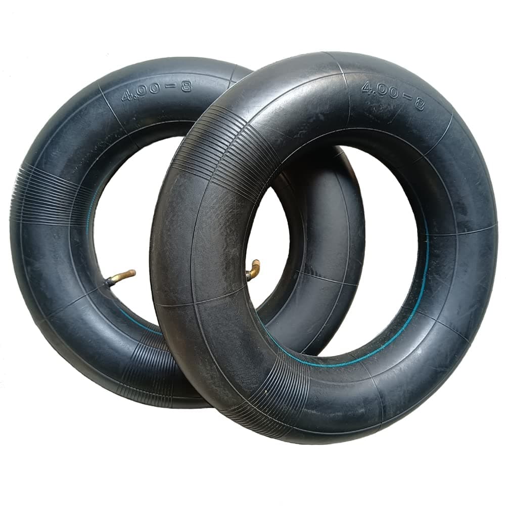 2 PCS 4.00-8 Wheelbarrow Inner Tubes with TR-87 Bent Valve Inflatable inner tube Replacement for Hand Trucks Carts Trolley and More