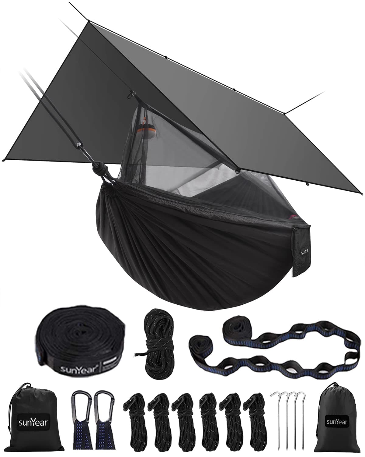 Camping Hammock with Rain Fly Tent Tarp