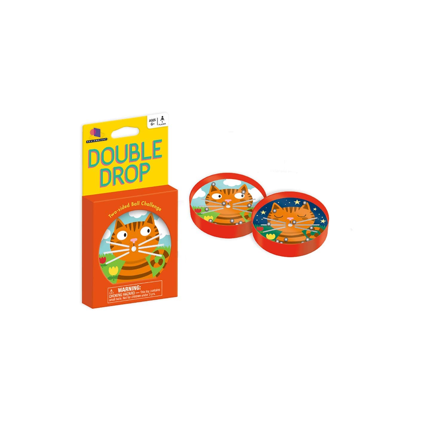 BrainwrightDouble Drop - Animals Two-Sided Ball Challenge (Styles May Vary)