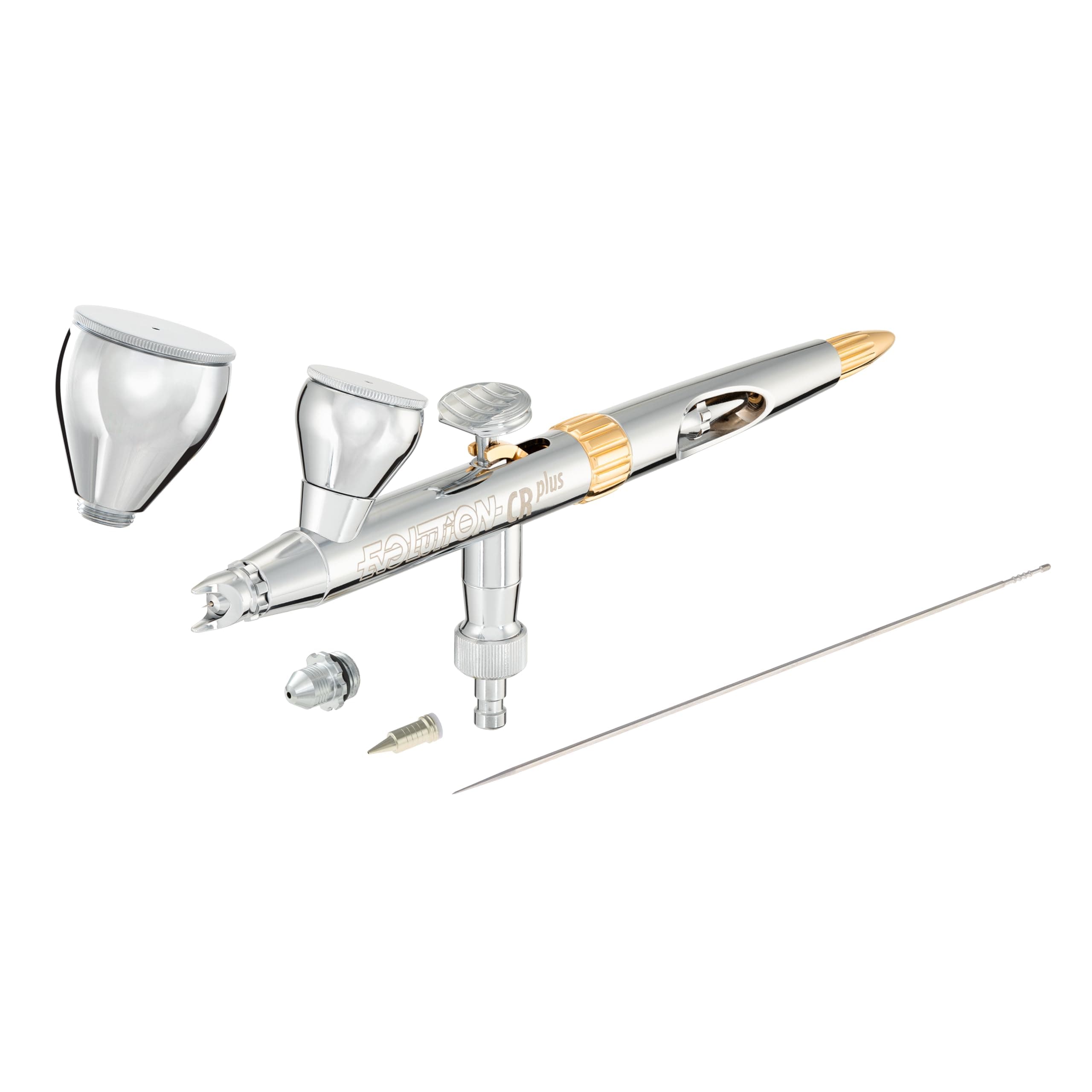Harder & Steenbeck Airbrush – Evolution 2024 CRplus I German-Engineered Dual Action Airbrush Painting Set with Gravity Feed