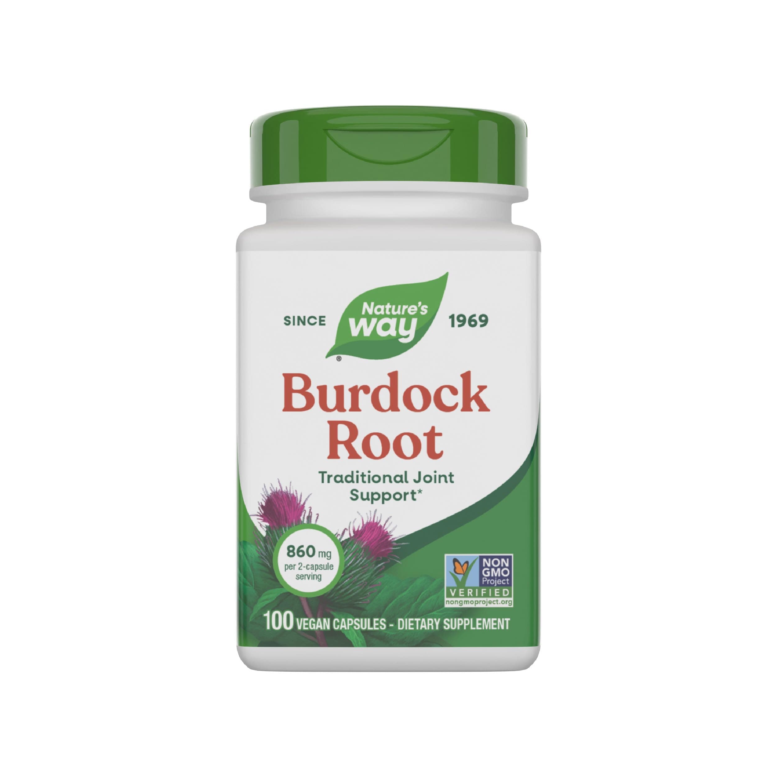 Nature's Way, Burdock Root, 100 Veg Capsules