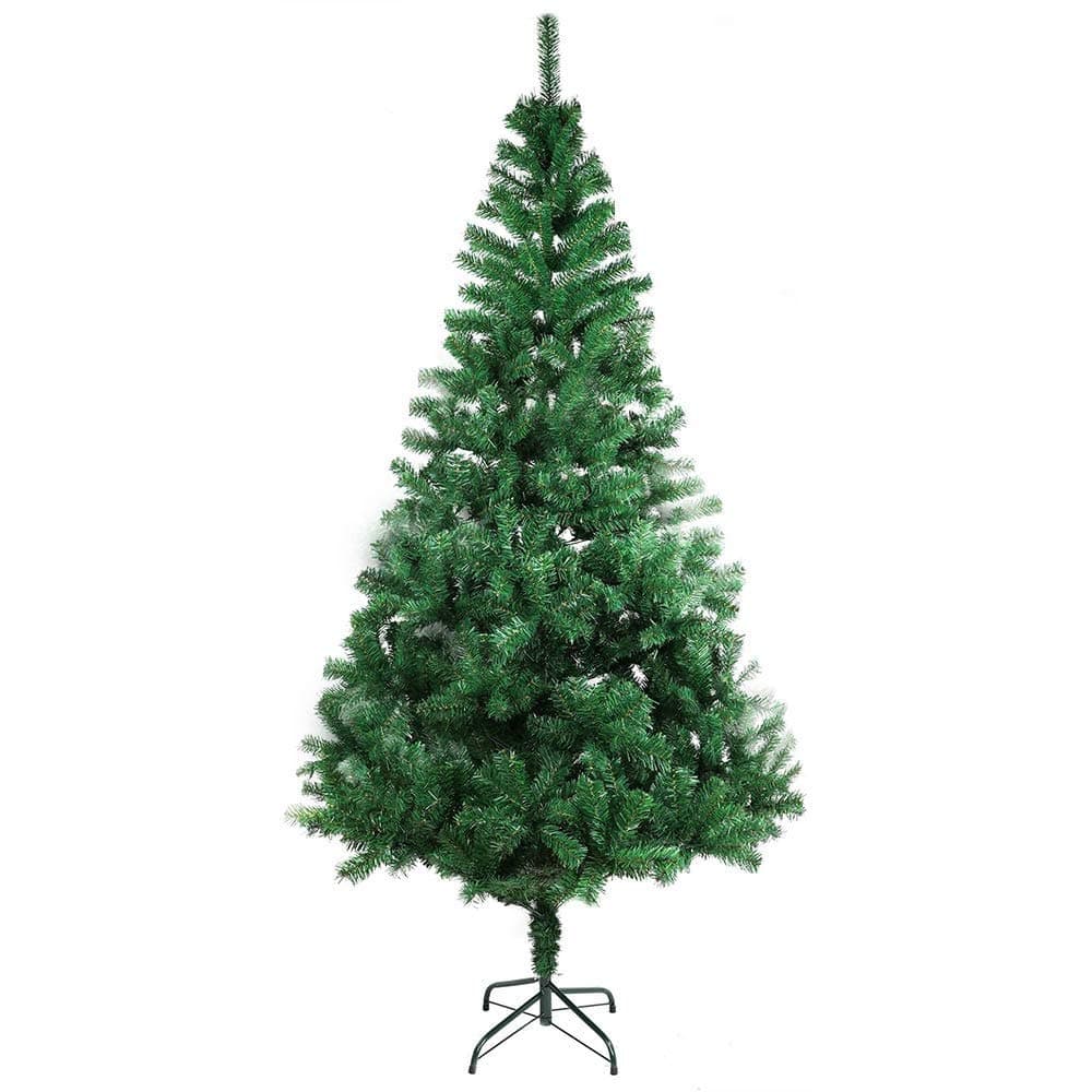XmasExp 6 FT Artificial Christmas Pine Tree Easy Assembly with Foldable Solid Metal Stand, Perfect for Indoor and Outdoor Holiday Decoration