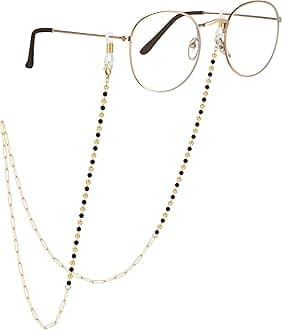 AllenCOCO Glasses Chain, Eyeglass Strap For Women Sunglasses - 14K Gold Eyeglasses Chain, Eye Glasses Holders Around Neck