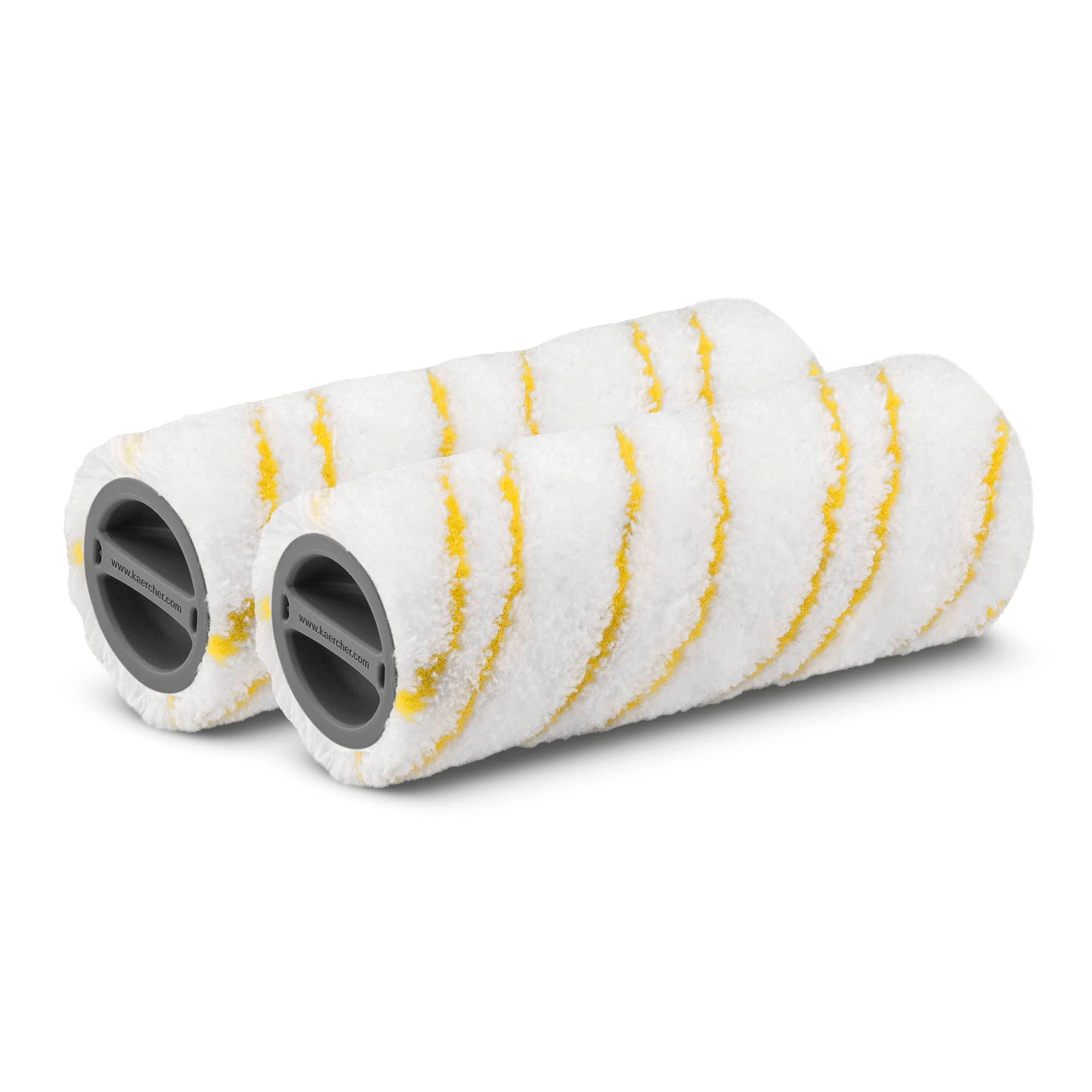 Multi-Surface Roller Set Yellow – Durable Replacement Rollers for Hard Floor Cleaners (2-Pack)