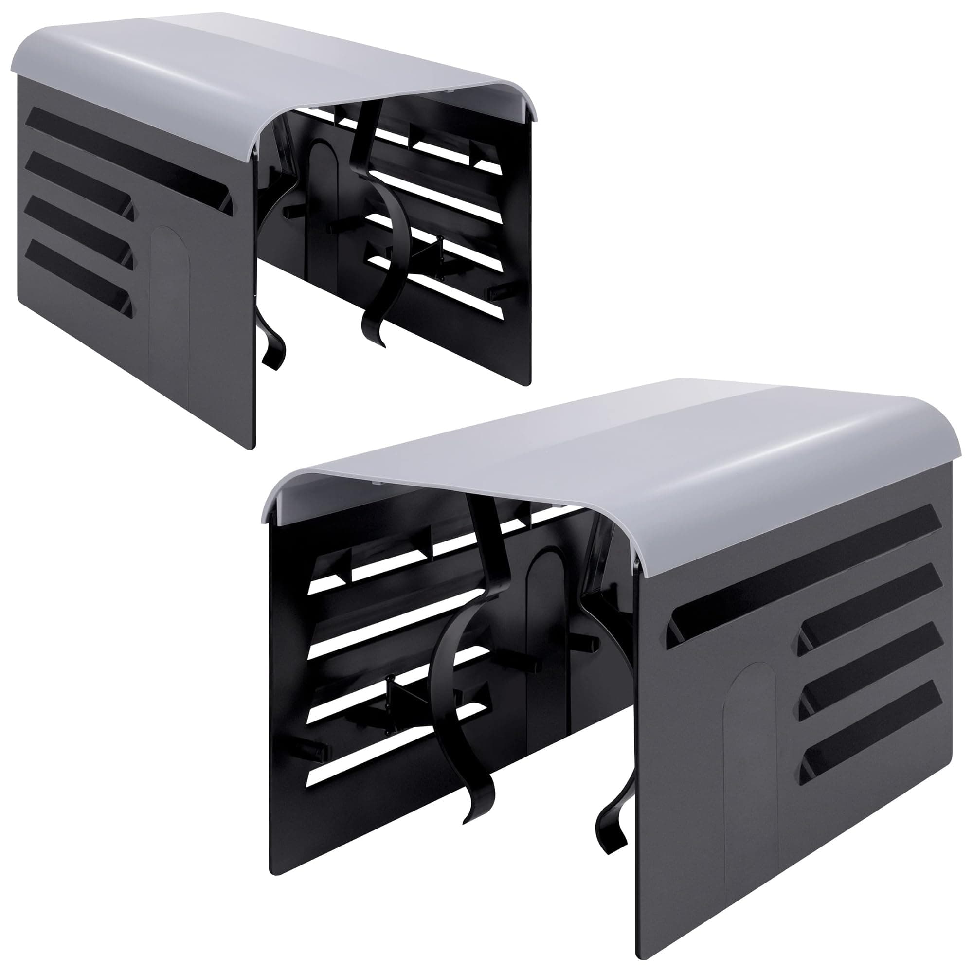 RunNico 2 Pack Pool Pump Covers for Outside Units - ABS Adjustable Pool Pump Motor Cover - Swimming Pool Motor Cover for Above Ground Protection