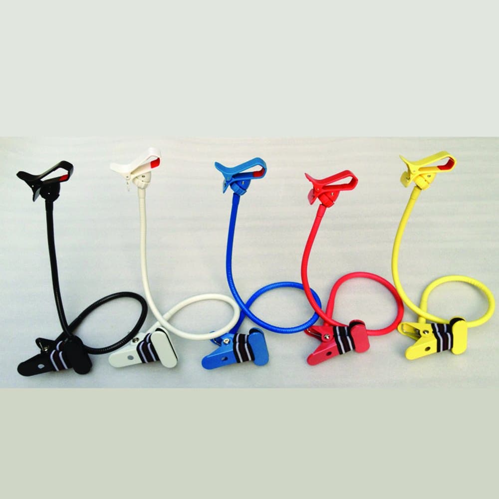 Universal Long Arm Lazy Bed Desktop Car Mount Kit Holder with Addtional Suction Cup for All Smartphone Iphone Galaxy-yellow