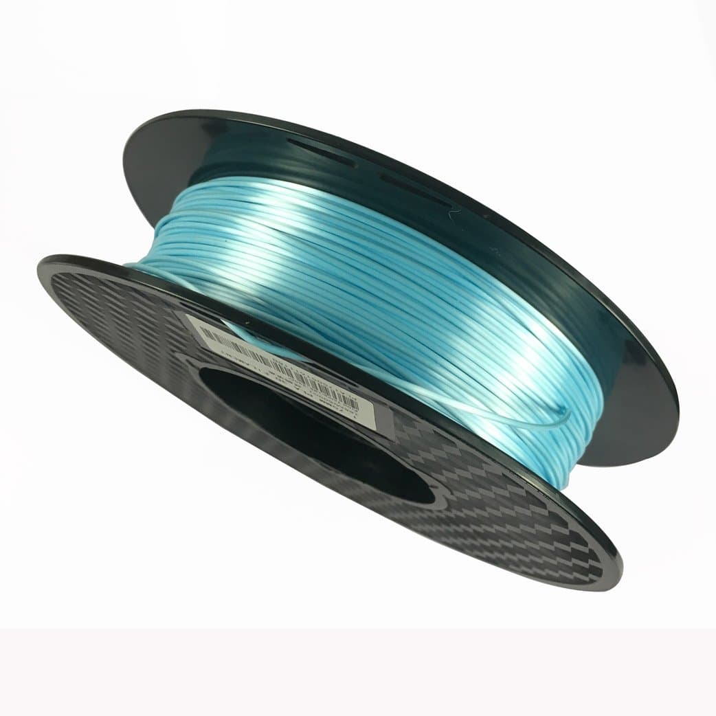 3D Printer Silky PLA Filament Silk Light Blue 0.5kg Spool 1.75 mm Shiny Feeling Printing Material