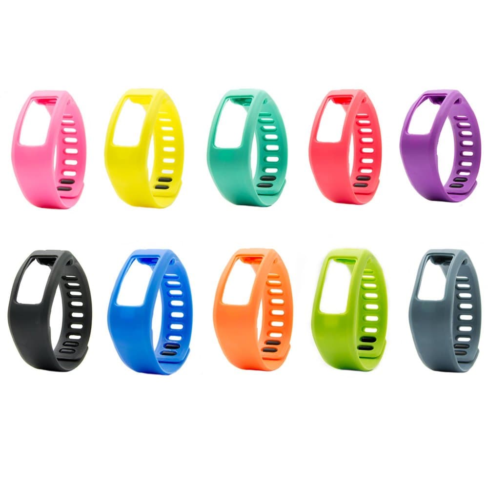 Amababa(TM)3PCS Replacement Bands with Plastic Clasps for Garmin Vivofit(No tracker, Replacement Bands Only) (01, Large)