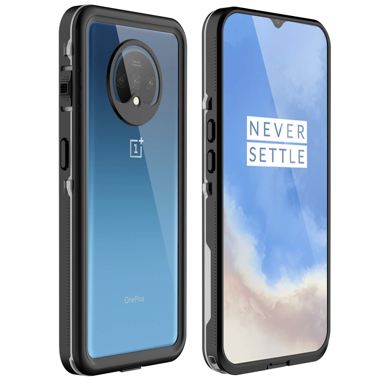 momots case for OnePlus 7, 360° Full-Body Rugged Shockproof IP68 Waterproof Cover with Built-in Screen Protecter, Anti-Scratches Full Sealed Waterproof 1+ 7 Case 2019