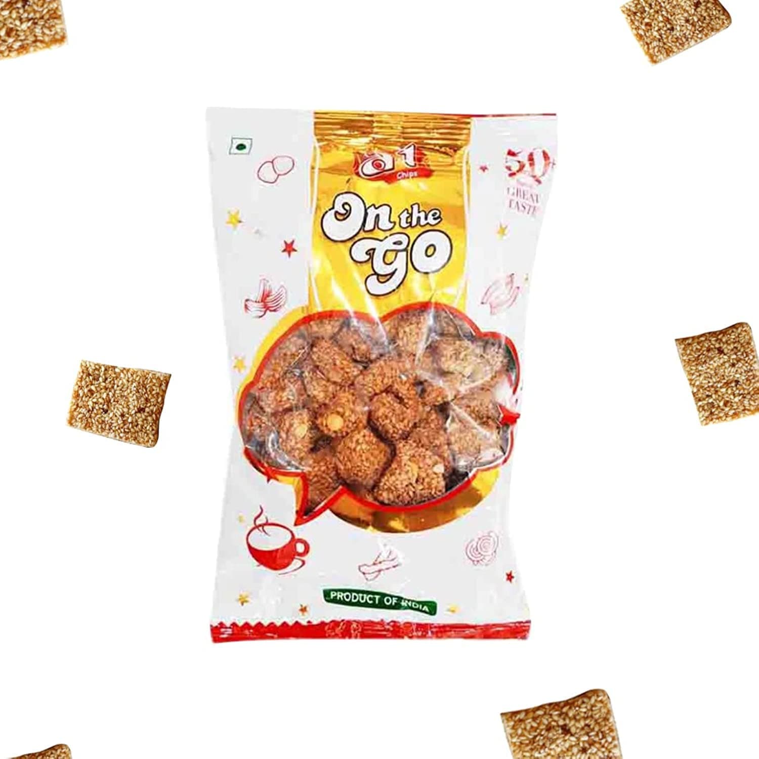 A1 Chips Sesame Candy | Nutritious Source of Plant Protein | Rich in Antioxidants, 1.0 count