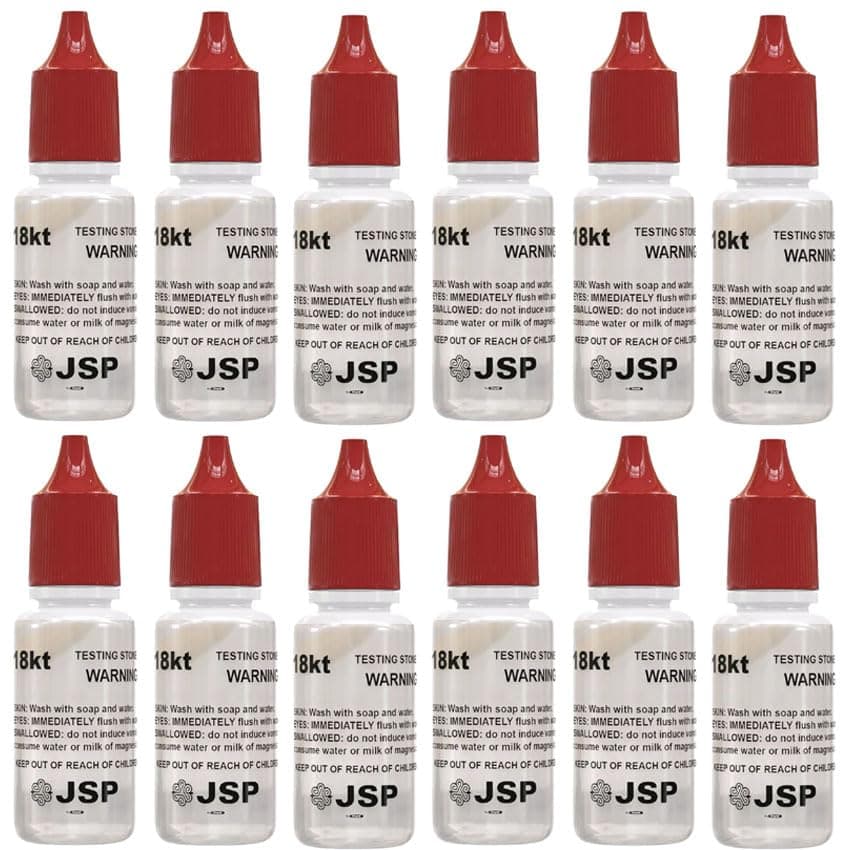 12 PC 18K Gold Jewelry Testing Solution