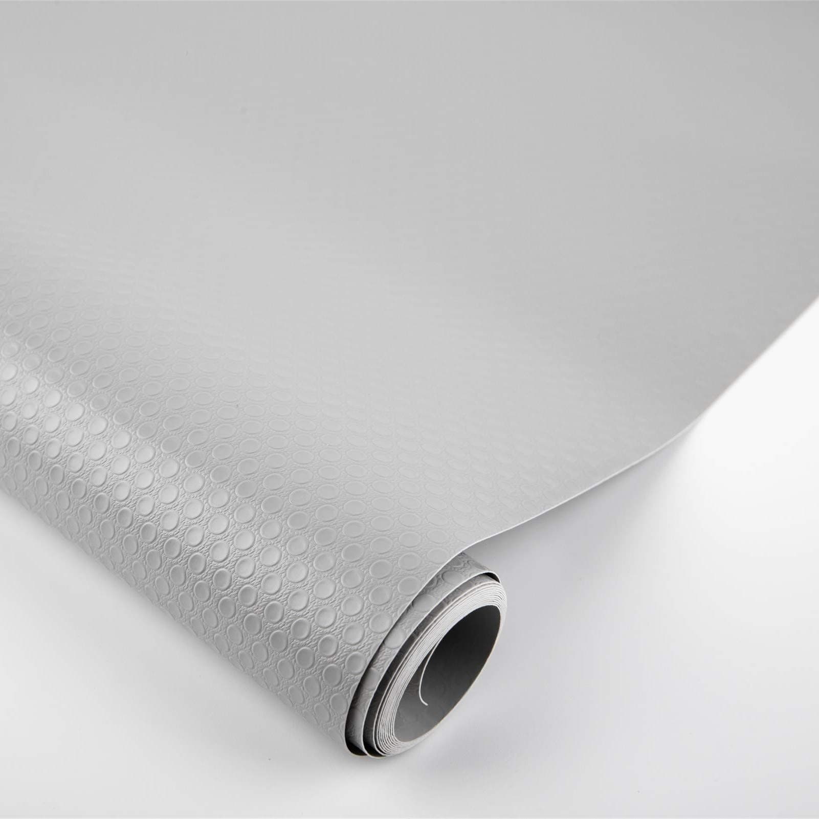Bloss Drawer Liners for Kitchen 17.7 x 59 inch ,Non Slip Waterproof Shelf Liner Cabinet Liners for Shelves Refrigerator Mats Cupboard Liner - Grey