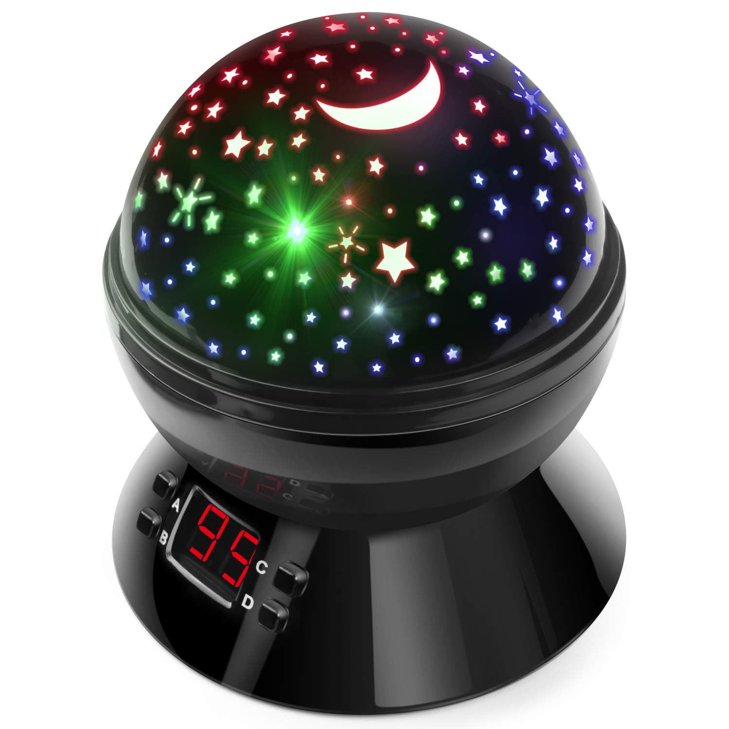 Night Lights for Kids, Multicolor Star Projector with Timer, Baby Night Light for Boys and Girls