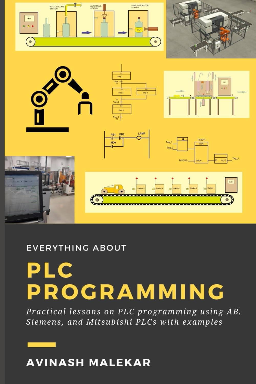 Learn everything about PLC programming: Practical lessons on Allen-Bradley, Siemens, and mitsubishi PLC with real world examples (Industrial automation)