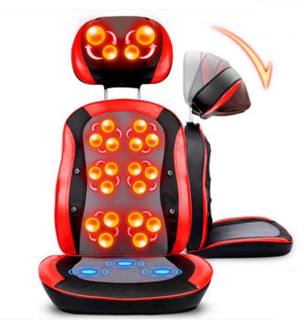 AMYMGLL Multi-function electric massage chair 3D massage ball kneading infrared therapy free adjustment magnet treatment heating for the part (legs, buttocks, waist, back, neck)