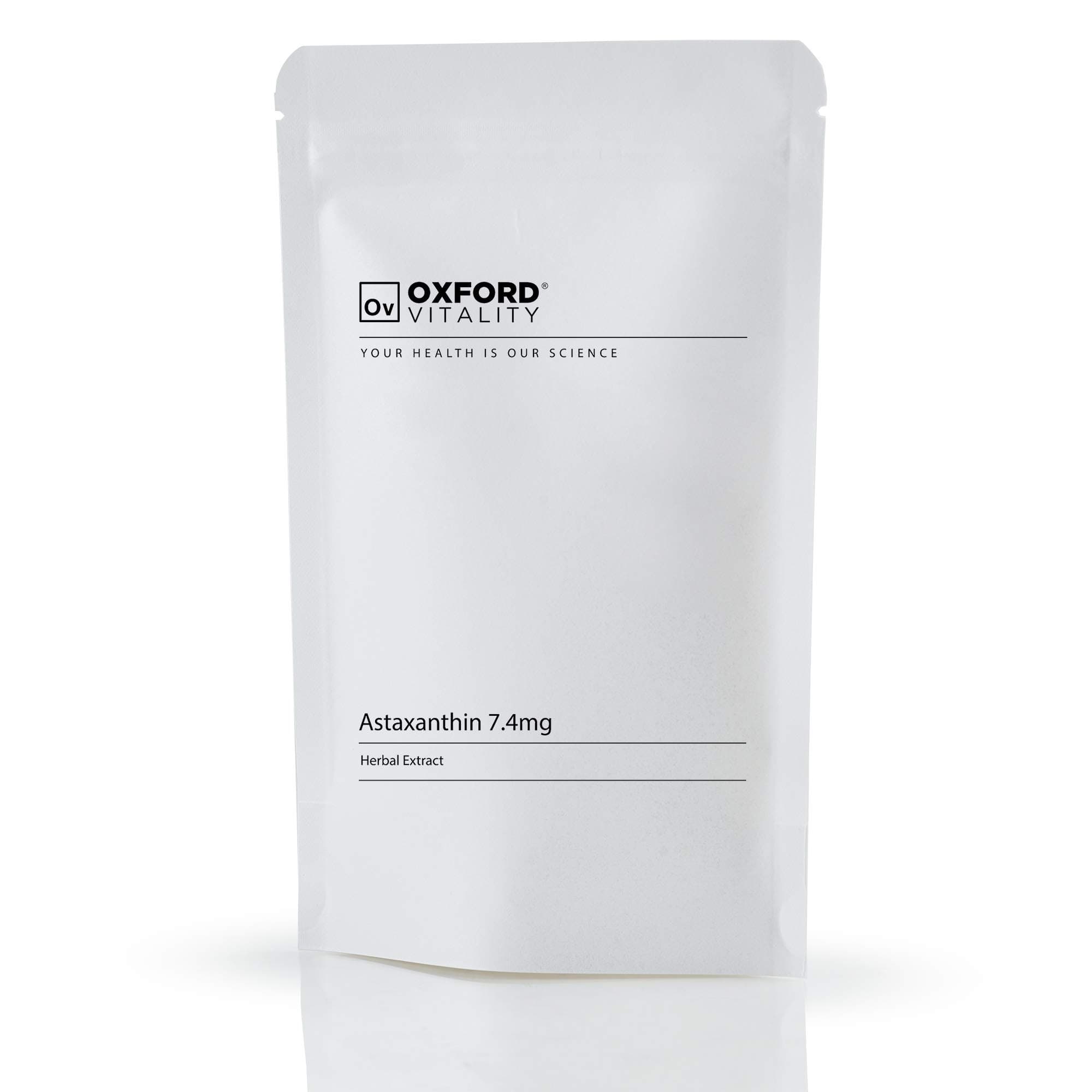 Astaxanthin Tablets | 7.4mg Supplements | Oxford Vitality