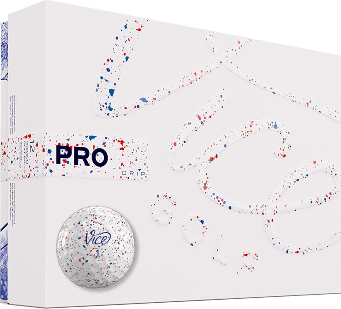 Vice Golf PRO 2020 | 12 Golf Balls | Features: 3-Piece cast Urethane, Maximum Control, high Short Game Spin | More Colors: NEON Lime/RED | Profile: Designed for Advanced Golfers