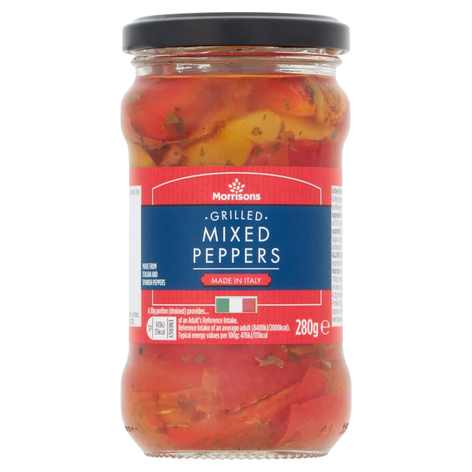 Morrisons Grilled Mixed Peppers, 280 g