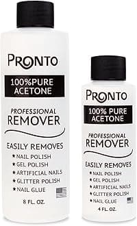 100% Acetone Gel Nail Polish Remover - Gel Polish Remover for Nails | Acetone Nail Polish Remover & Acrylic Nail Remover for Removal of Glue, Gel & Dip | Gel Nail Remover, 12 Fl oz