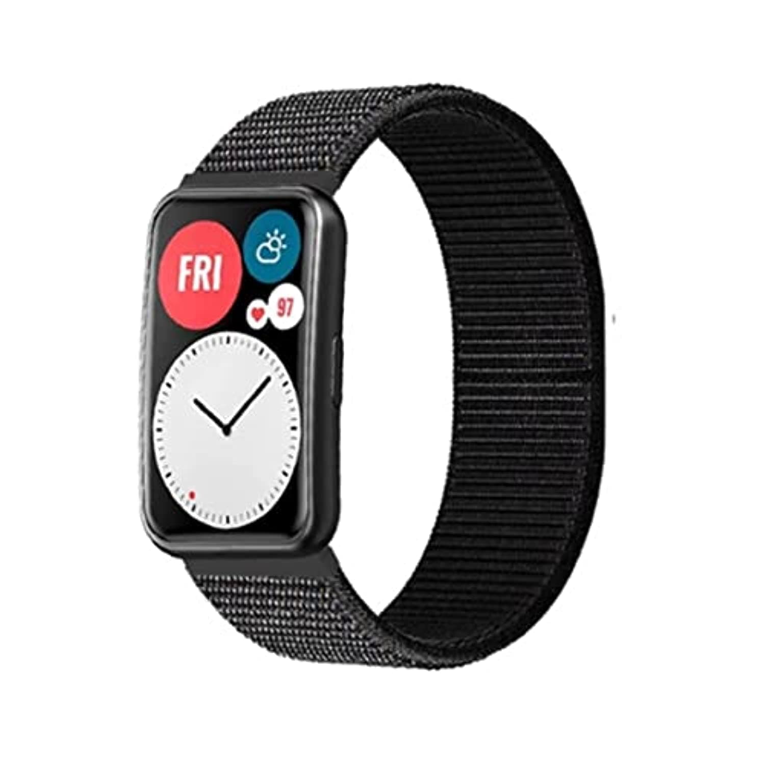 Dado Nylon Strap compatible with Huawei Watch Fit, breathable light weight strap…