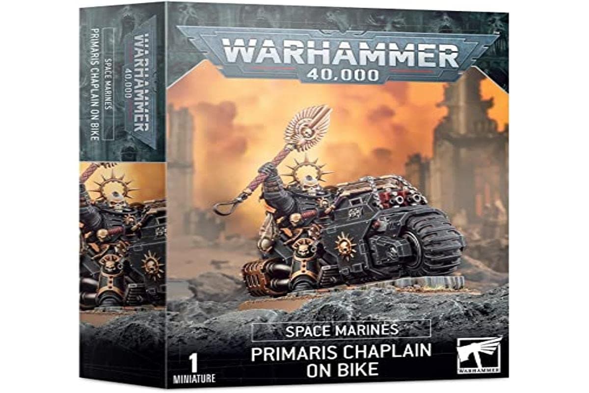 Games Workshop - Warhammer 40,000 - Space Marines Primaris Chaplain On Bike