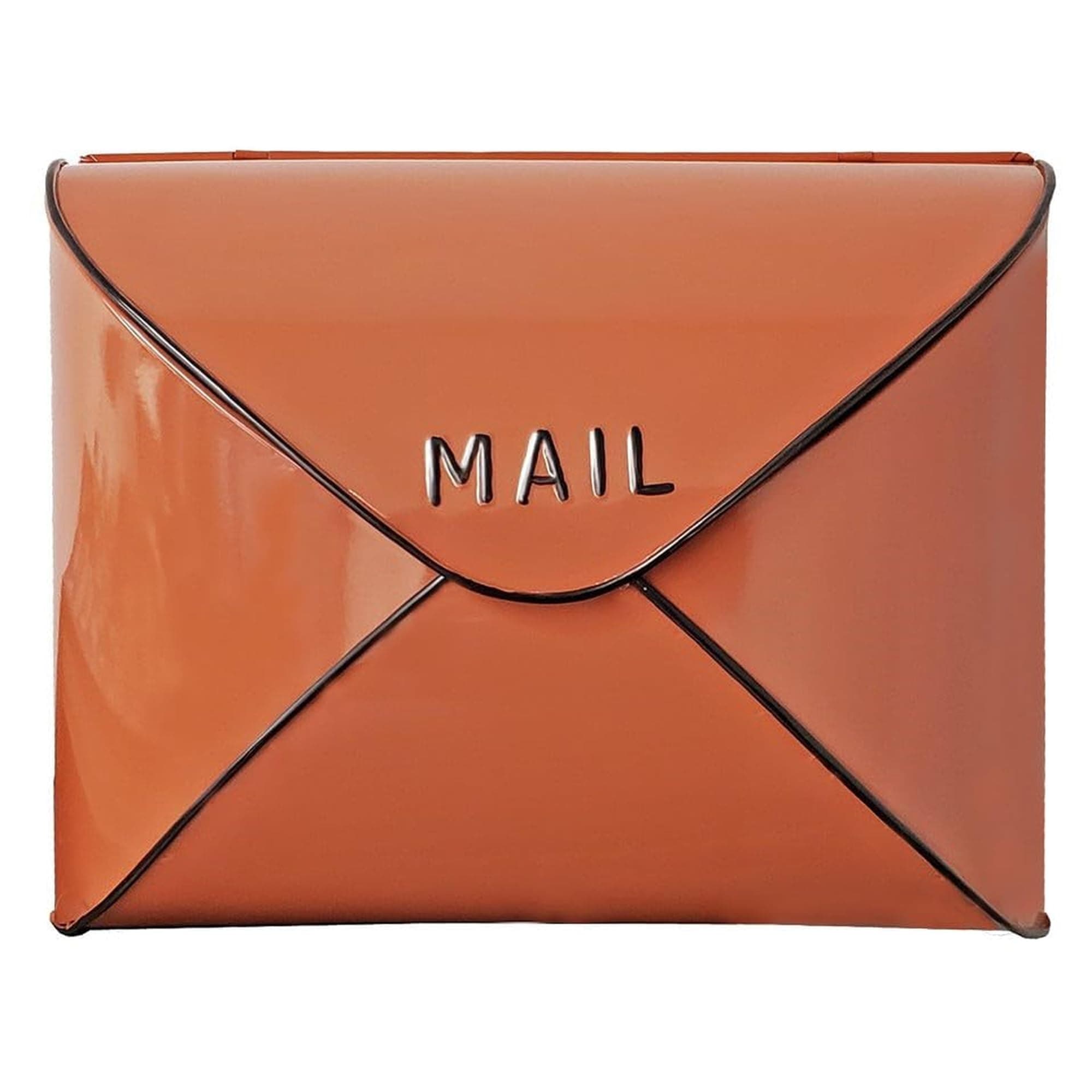 NACH Wall Mount Mailboxes, 12.5 x 10 x 5 inch Terracotta Wall Mailboxes for Outside, Waterproof Mailboxes for Outside - Envelope Mailbox