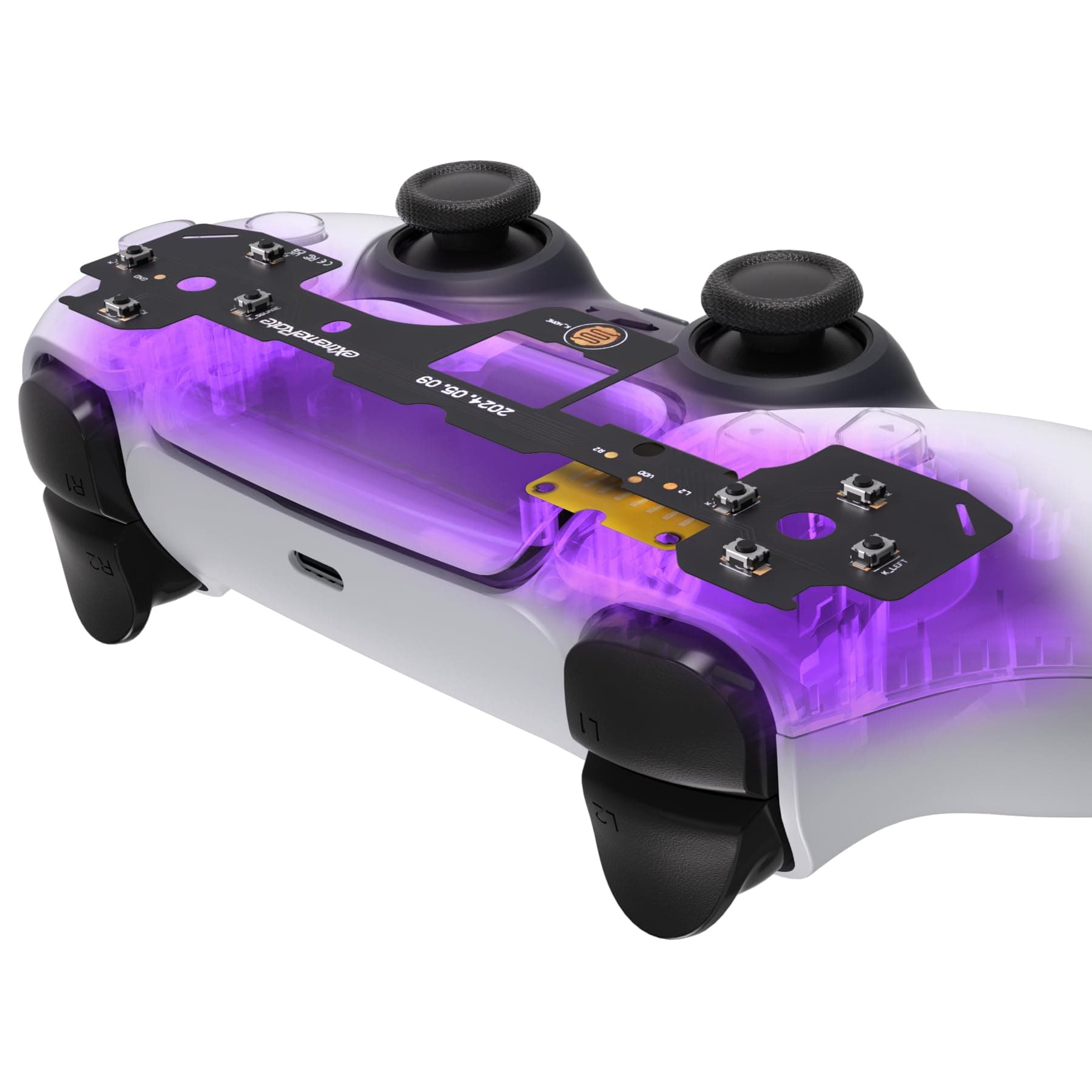 eXtremeRate Face Clicky Kit for PS5 Controller BDM-030 BDM-040 BDM-050 060 Face Buttons, Custom Hard Silicone Tactile Switch Dpad Action Buttons Mouse Click Kit for PS5 Controller - Without Controller