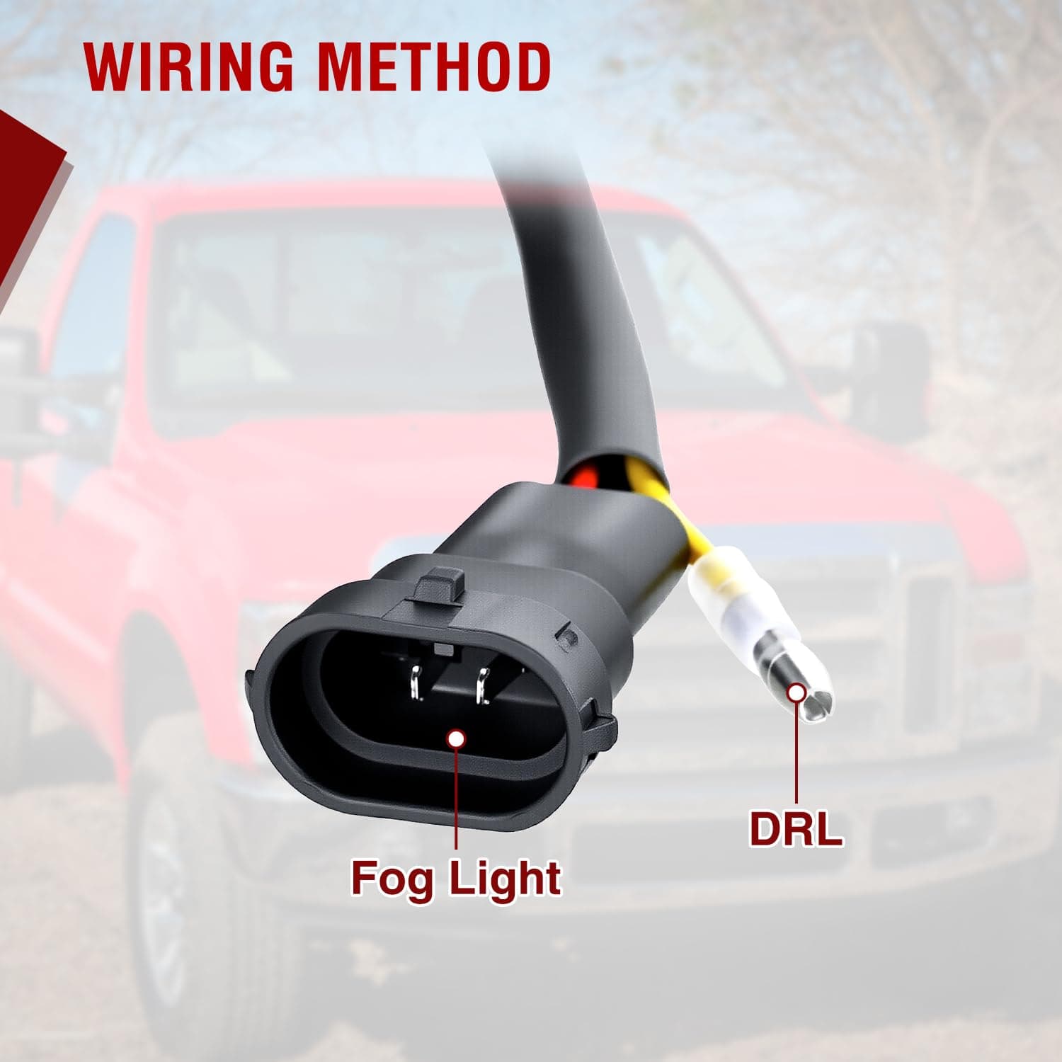 Nilight LED Fog Light Assembly Compatible with 2005 2006 2007 F250 F350 F450 F550 Super Duty 2005 Ford Excursion with Daytime Running Lights Driving Lamp Pair Plug and Play Driver and Passenger Side