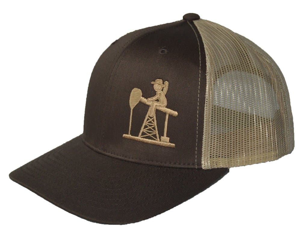 Pumpjack Cowboy Brown/Tan Trucker, Mesh Hat, OSHA