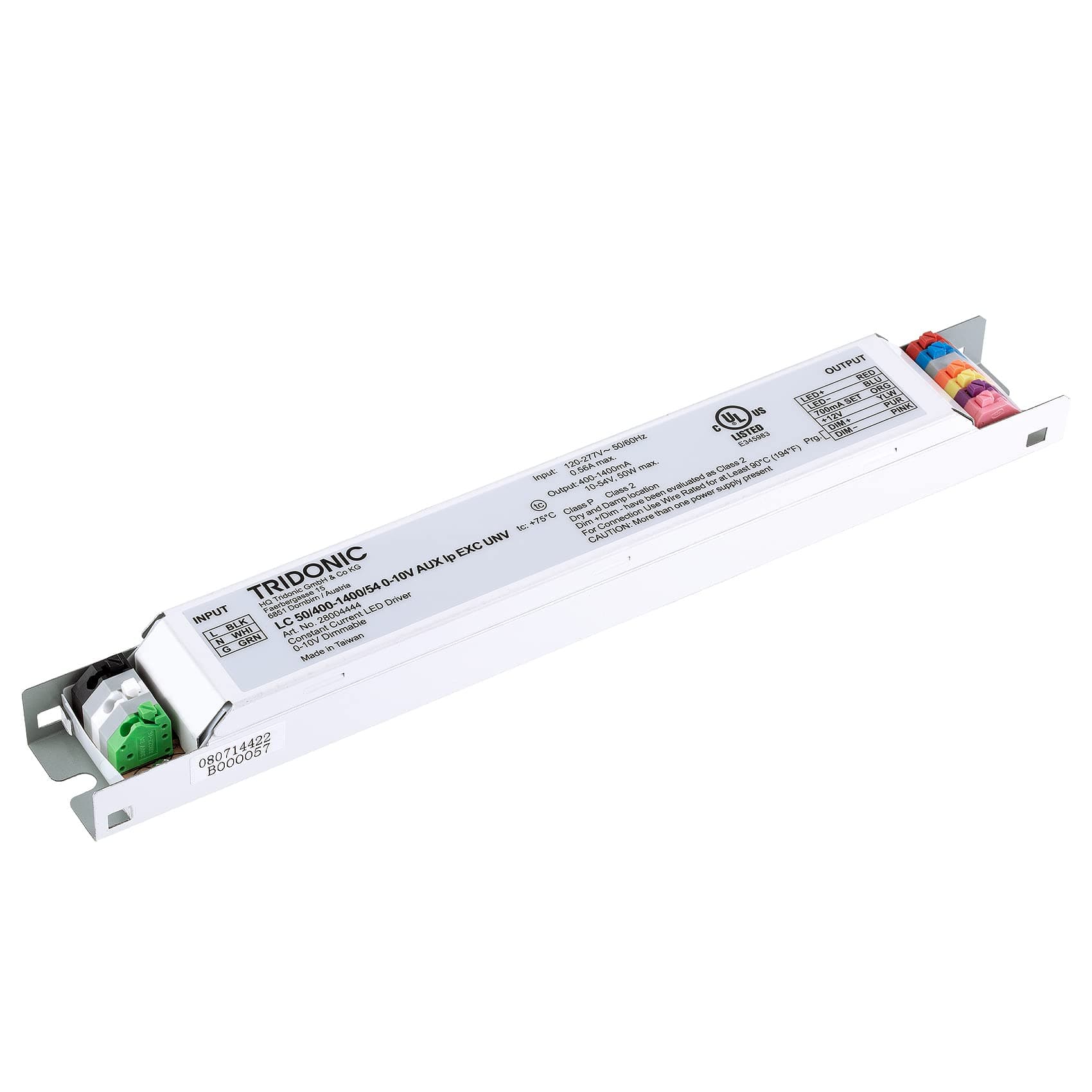 Linear Excite USB Series 50 Watts Constant Current LED Driver, 0-10V Dimmable LC 50/400-1400/54 0-10V AUX lp EXC UNV 28004444 Alternate for 87501065 87501064 [Custom Programming Available]