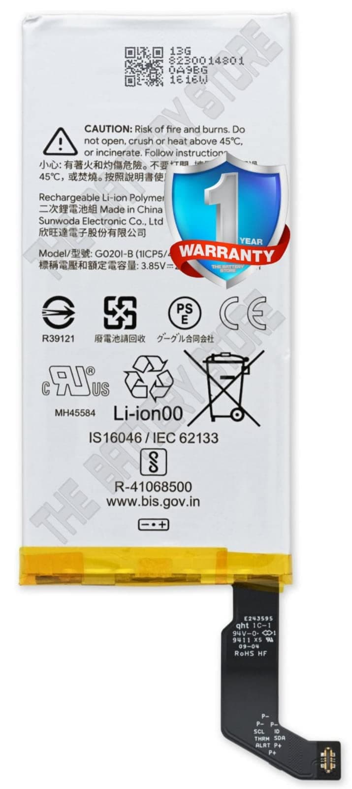 Original G020I-B Battery for Google Pixel 4 GA01187-US Battery with 1 Year wrranty ***(W00000242)