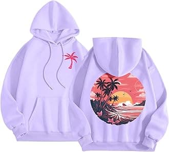 Pink Puff Graphic Hoodies for Teen Girls Kids Womens Cute Letter Print Casual Preppy Sweatshirts Oversized Long Sleeve Y2K Streetwear Tops Pullover