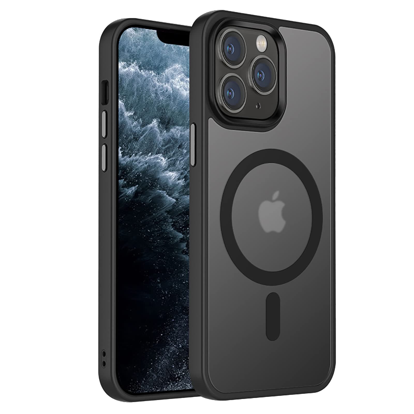 Magnetic Guardian Designed for iPhone 11 Pro Case [10FT-Grade Drop Tested & Compatible with MagSafe] Slim Translucent Matte Case for iPhone 11 Pro Phone Case (5.8"), Black