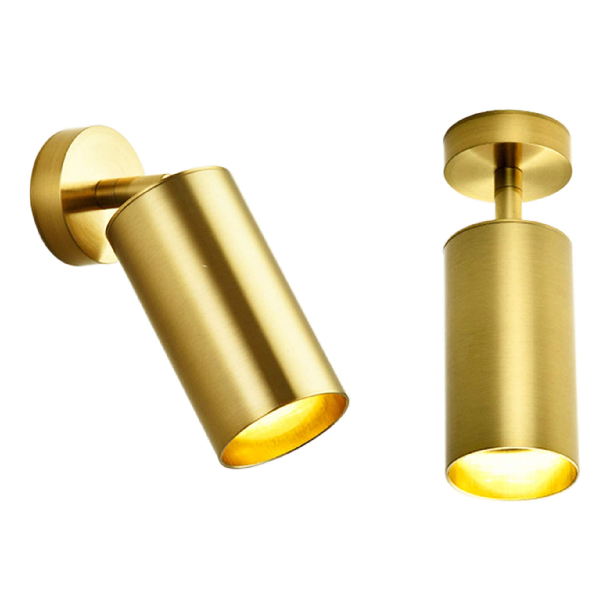 Gu10 Modern Gold Led Ceiling Spot Light 360° Adjustable Downlight Ceiling Light Clothing Shop Showrooms Exhibition Spotlight Picture Light Display Focus Commercial Lighting