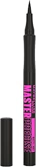 Maybelline Eyestudio Master Precise All Day Waterproof Liquid Eyeliner Makeup, Matte Black, 1 Count (Packaging May Vary)