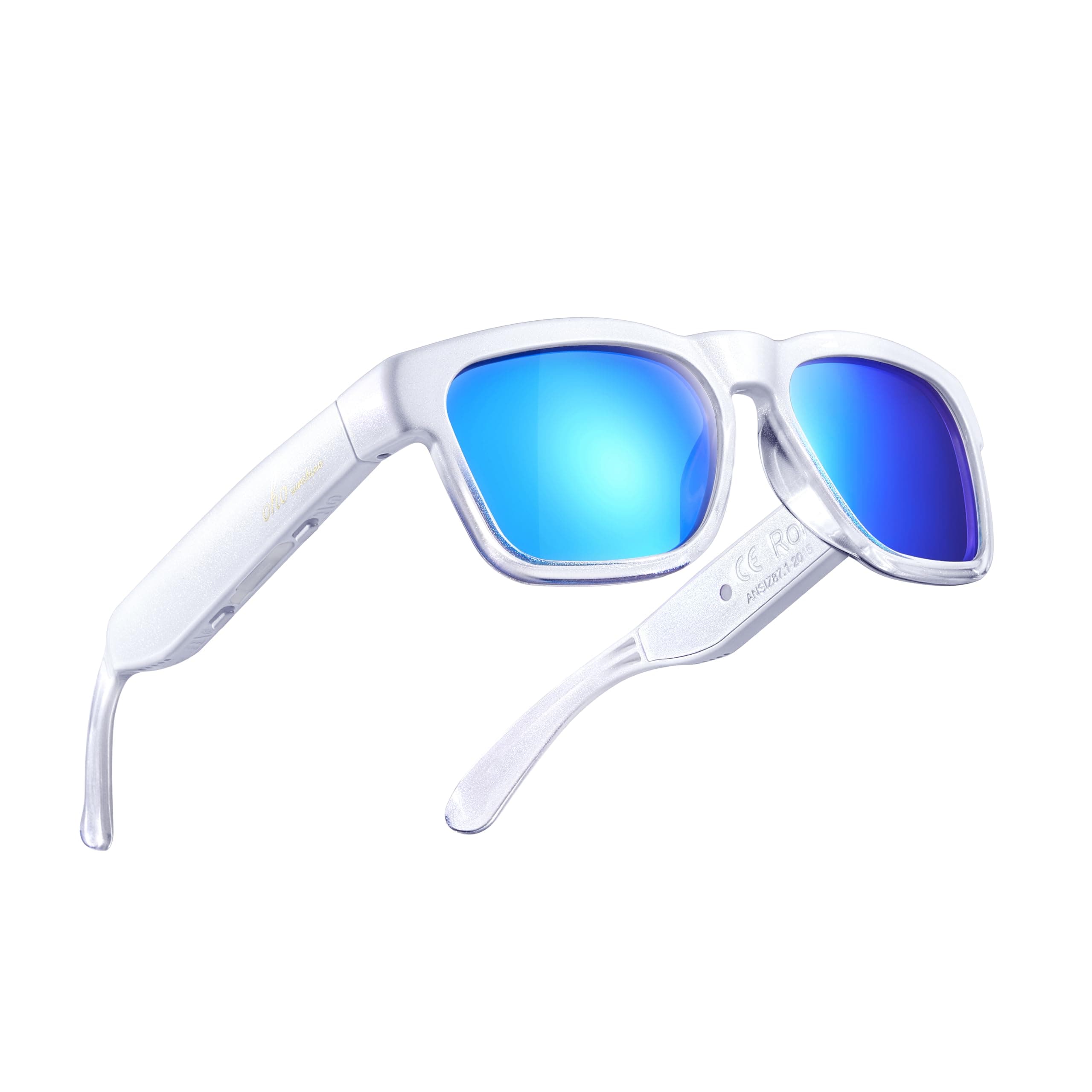 OhO sunshine, Polarized Sunglasses with Bluetooth Speaker, Open Ear Audio, Athletic/Outdoor UV Protection and Voice Control