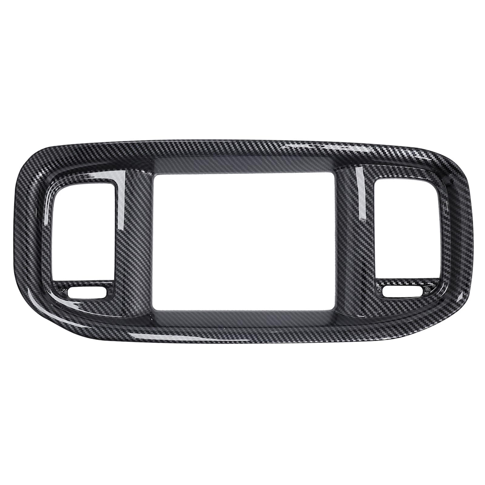 for Dodge Charger Interior Accessories Dashboard DVD Navigation Screen Frame Cover Trim ABS Carbon Fiber