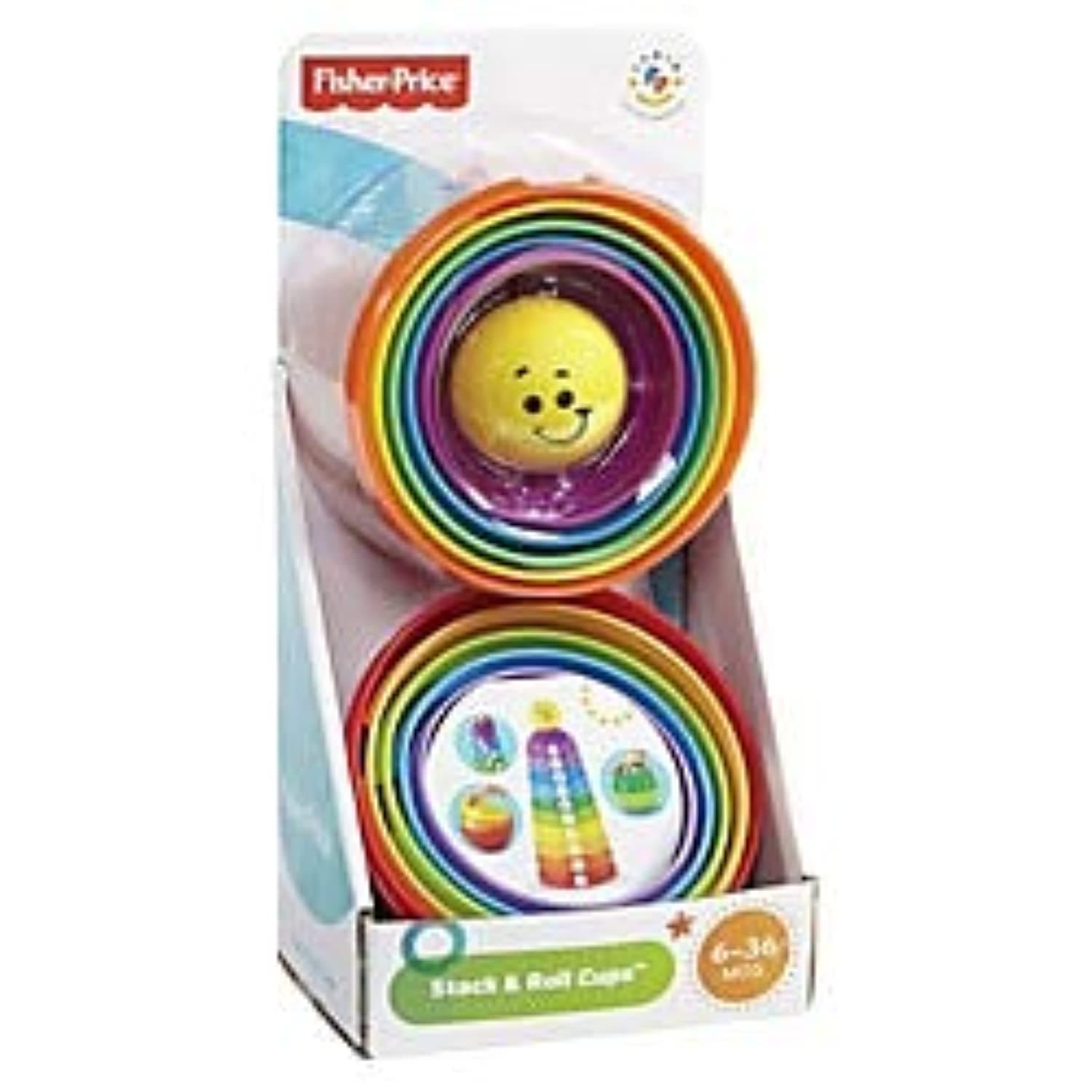 Stack and Roll Cups - Theme/Subject: Learning - Skill Learning: Stacking, Discovery, Grasping, Color Identification, Size Differentiation, Fine Motor, Sensory Perception, Problem