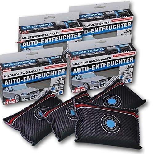 4xAuto dehumidifier rechargeable, with humidity indicator