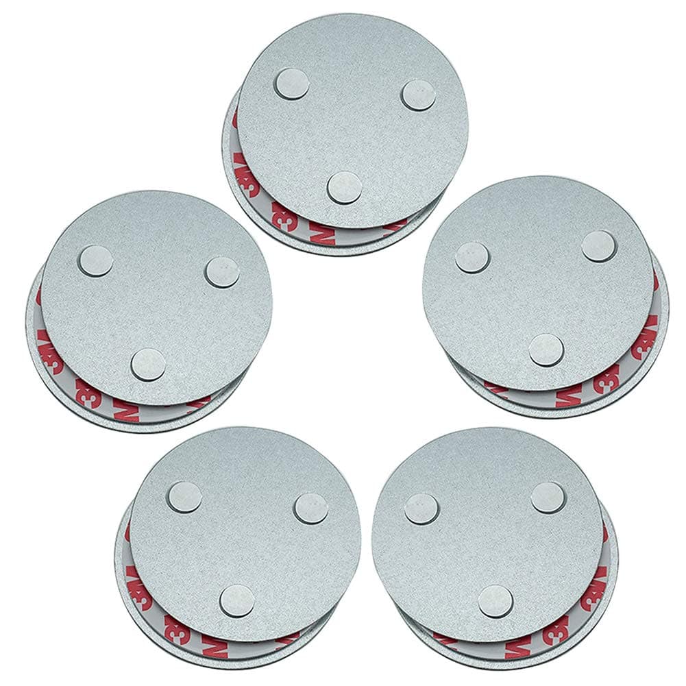 Magnetic Smoke Detector Installation Tool,Quick and Easy Fastening Ceiling Mounted Kit for Smoke Alarm,No Need Drill No Danger 10 Seconds Install (5pc)