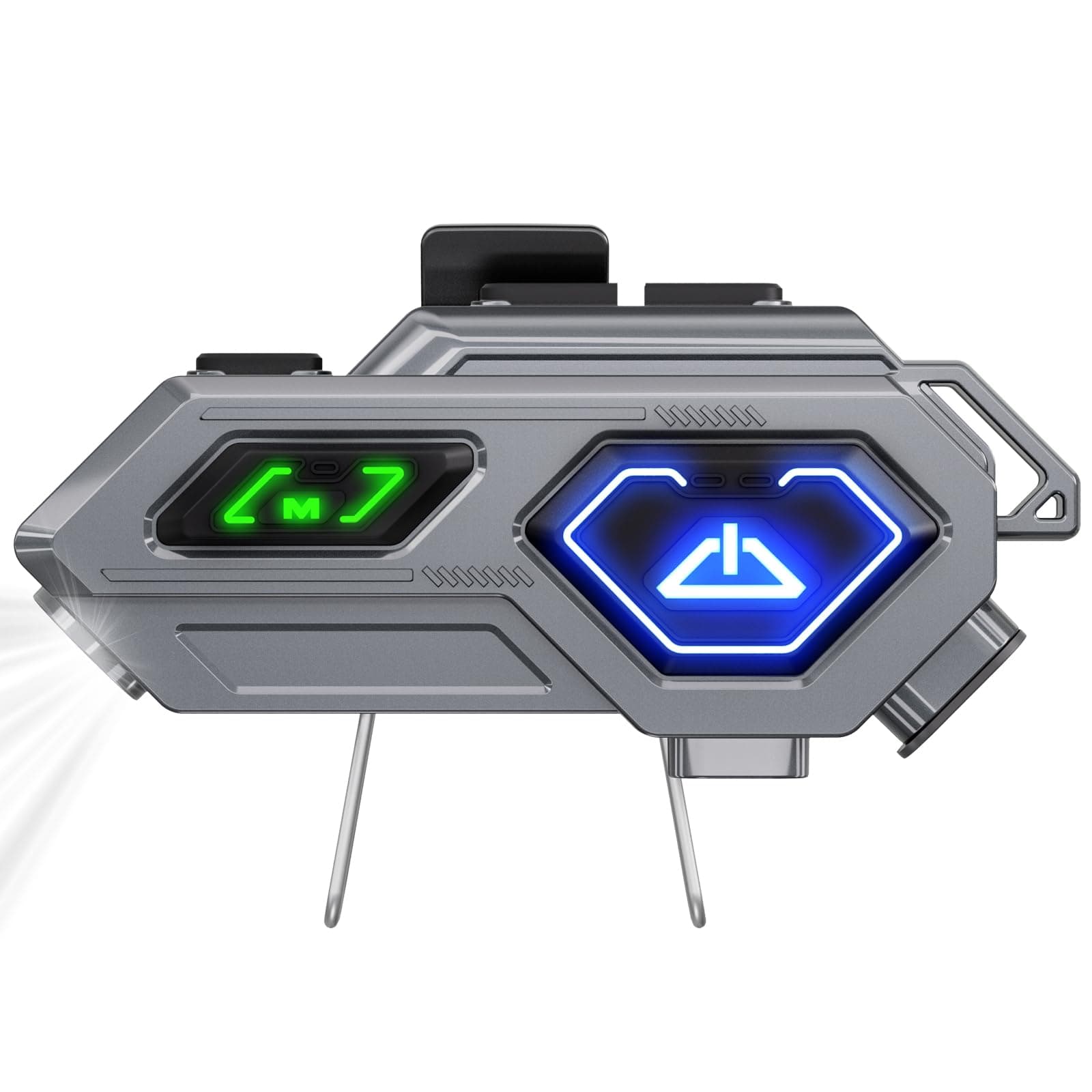 - C8 Pro Motorcycle Bluetooth Headset,LED Emergency Lights,HiFi Stereo Calls,Wireless 50MM Earphone Helmet Bluetooth,IPX6 Waterproof,Compatible with All Helmets