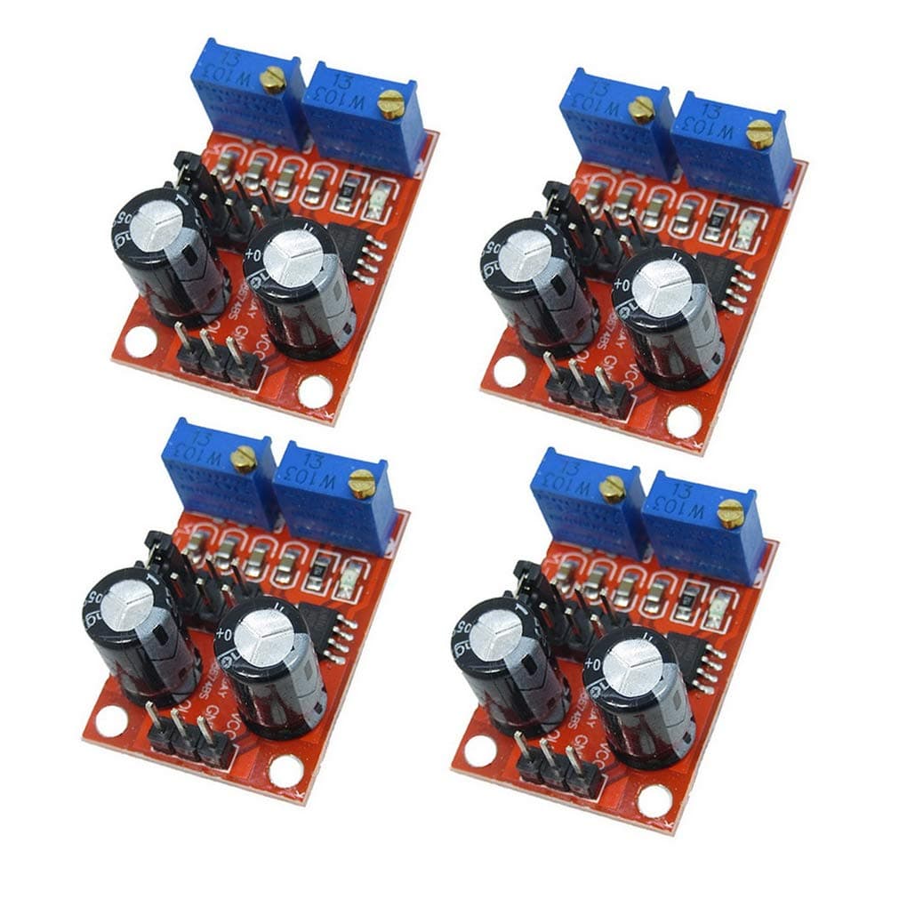 4pcs NE555 Pulse Frequency Square Wave Rectangular Wave Signal Generator Signal Generator Module Stepper Motor Driver Compatible for Arduino uno Robot Smart Car