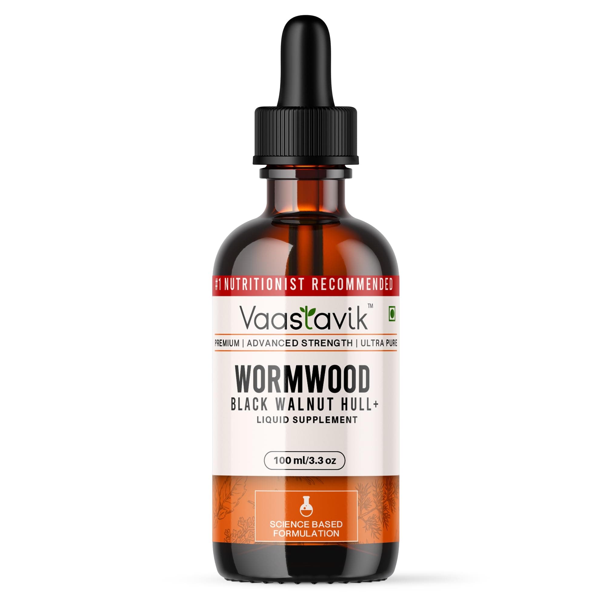 80% Wormwood plus Black Walnut Hull Extract Liquid Supplement 100ml