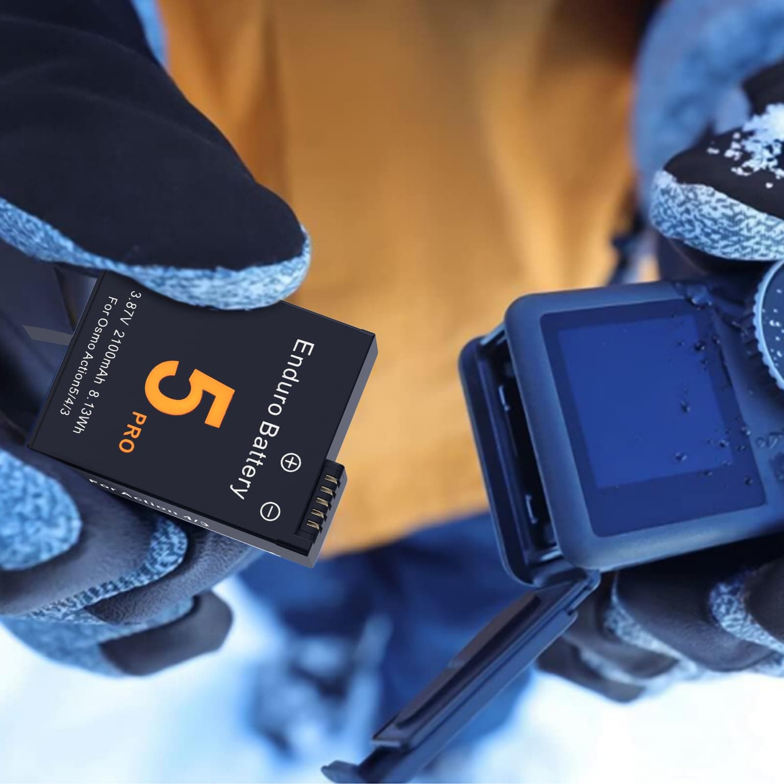 3 Packs Replacement Batteries for DJI Osmo Action 5pro, Osmo Action 4, Osmo Action 3, 1850mAh Rechargeable Battery with 3-Channel Battery Charger, Compatible with DJI Osmo Action 4 3 Accessories