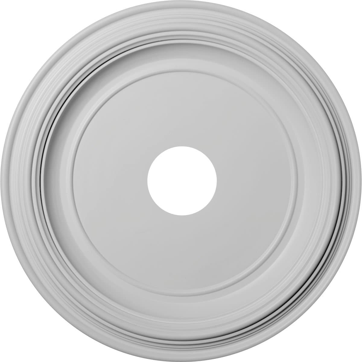 Ekena Millwork CMP19TR 19"OD x 3 1/2"ID x 1 2"P Traditional Ceiling Medallion (Fits Canopies up to 3 1/2"), White