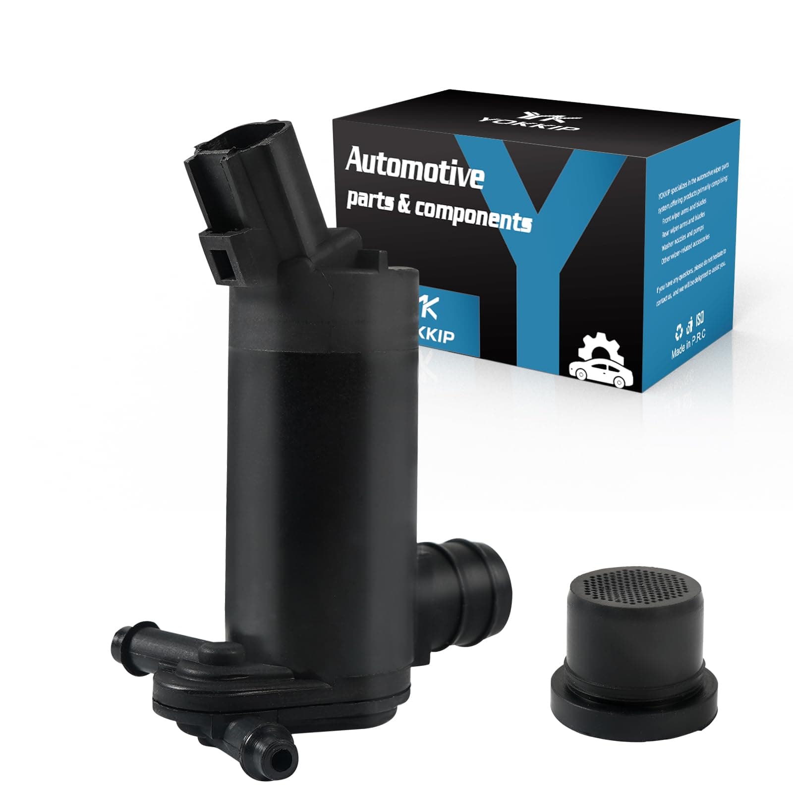 Premium Windshield Washer Pump Replacement for Expedition Limited 98-17, Explorer 98-10, 00-05 Excursion, Lincoln, Mercury -Replaces OEM: 6F9Z-17664-A, F75Z-17664-BA