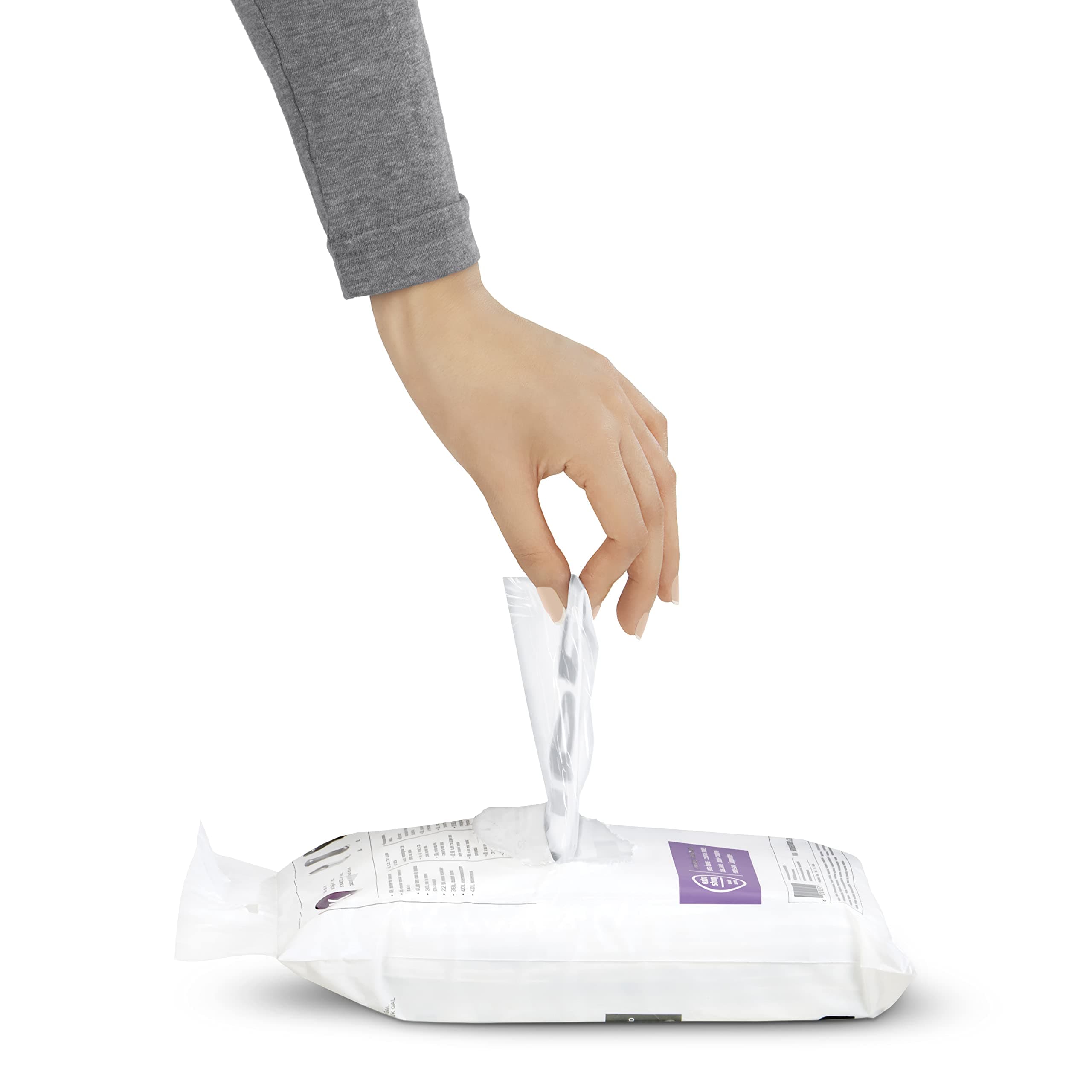 simplehuman CW0286 code H Custom Fit Bin Liner Bulk Pack, Clear Plastic (3 Pack of 20, Total 60 Liners)